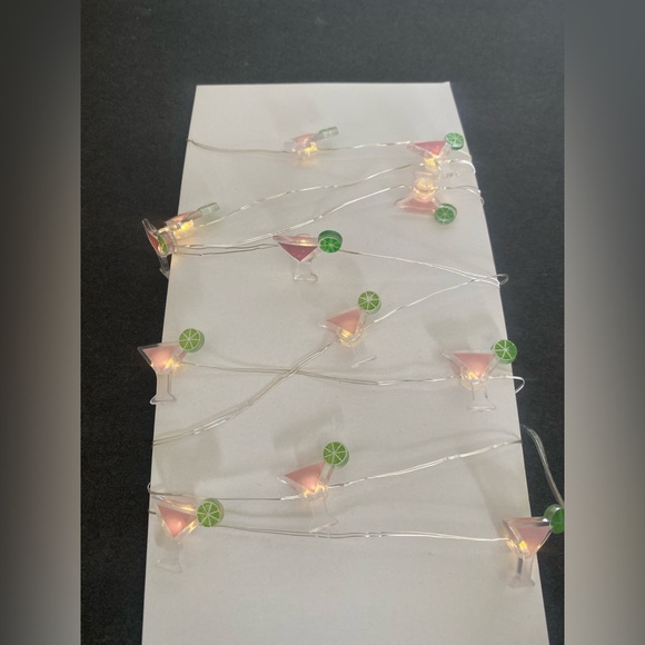 Margarita lime drink mini plastic party string battery operated indoor lights - Picture 5 of 9